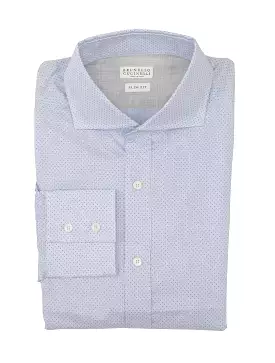 Brunello Cucinelli Light Blue Shirt - Slim