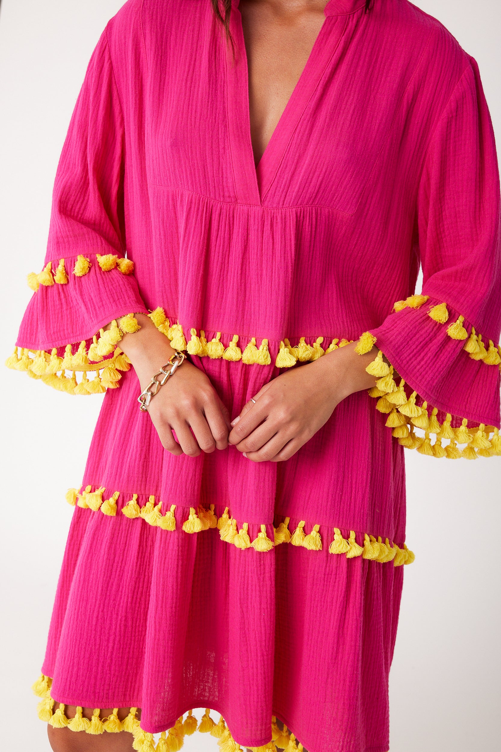 CHARLIE Dress Hot Pink