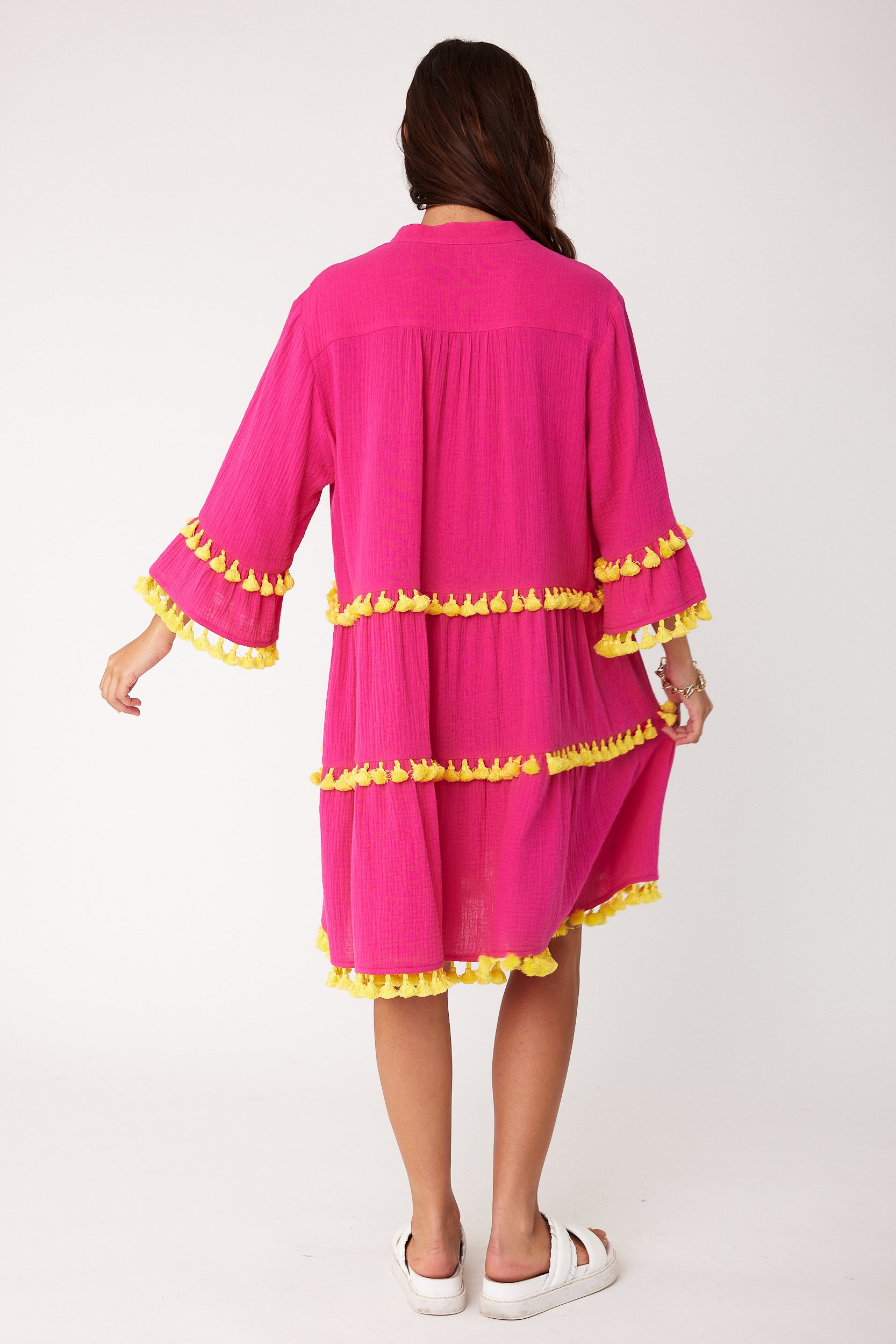 CHARLIE Dress Hot Pink