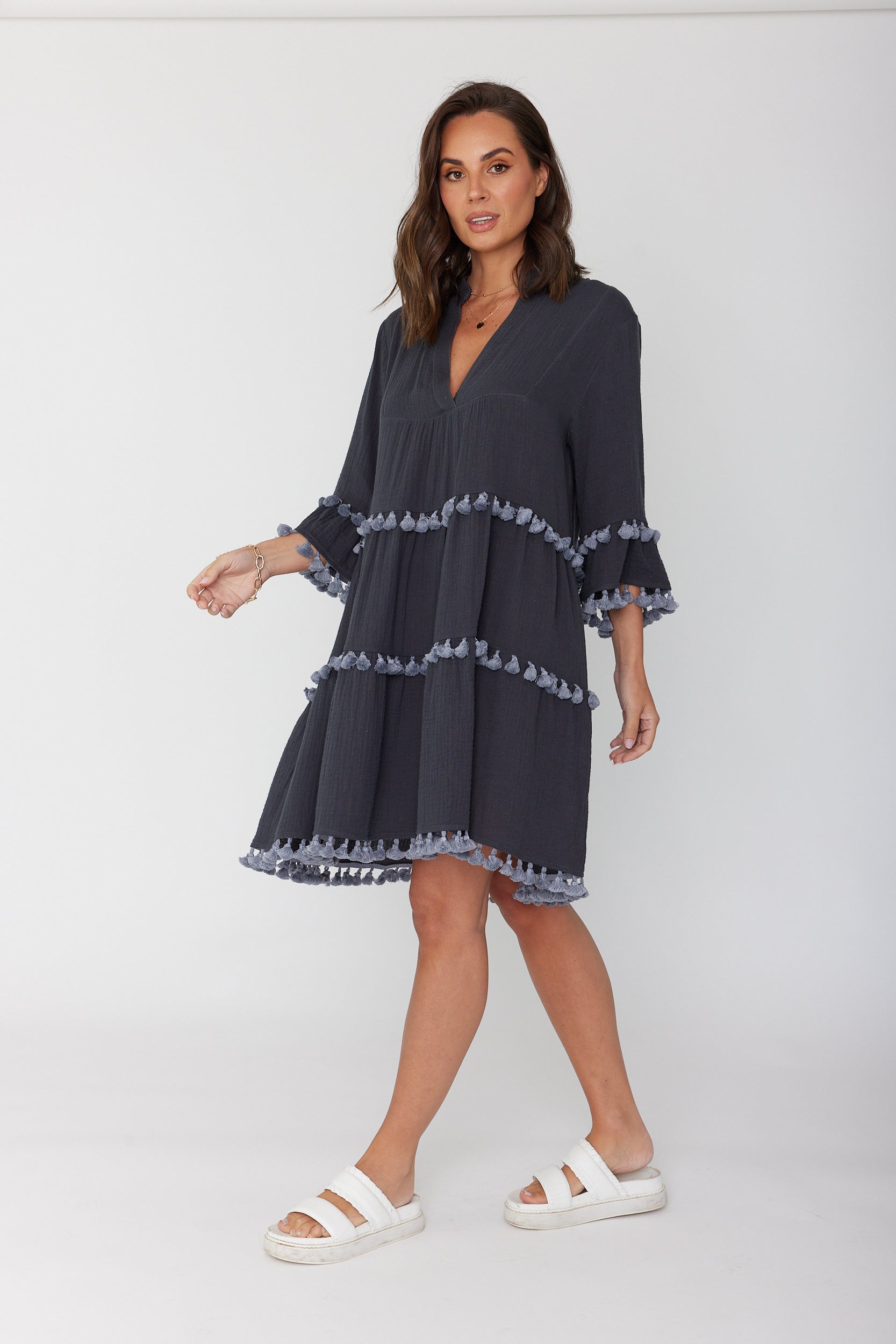 CHARLIE Dress Slate