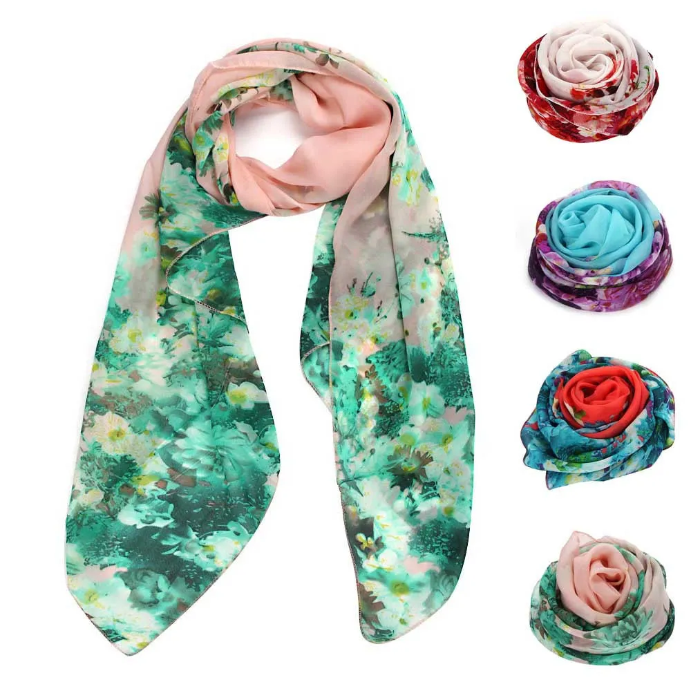 Chiffon Women Scarf Shawl Wrap Stole Warm Women's Clothes Accessries Scarf Scarves