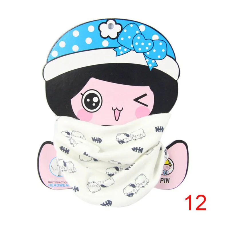 Child Scarf Boys Girls O Ring Neckerchief Scarves Toddler Baby Scarf Warm Wear S1 SM6