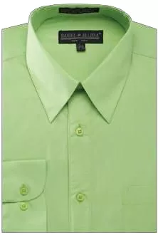 DANIEL ELLISSA BASIC DRESS SHIRT W/ CONVERTIBLE CUFF DS3001 APPLE