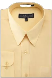 DANIEL ELLISSA BASIC DRESS SHIRT W/ CONVERTIBLE CUFF DS3001 CANARY