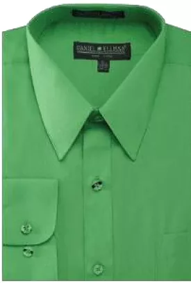 DANIEL ELLISSA BASIC DRESS SHIRT W/ CONVERTIBLE CUFF DS3001 CLASSIC GREEN