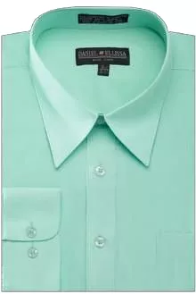 DANIEL ELLISSA BASIC DRESS SHIRT W/ CONVERTIBLE CUFF DS3001 MINT