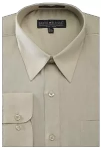 DANIEL ELLISSA BASIC DRESS SHIRT W/ CONVERTIBLE CUFF DS3001 OLIVE