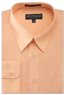 DANIEL ELLISSA BASIC DRESS SHIRT W/ CONVERTIBLE CUFF DS3001 PEACH