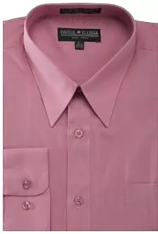 DANIEL ELLISSA BASIC DRESS SHIRT W/ CONVERTIBLE CUFF DS3001 ROSE