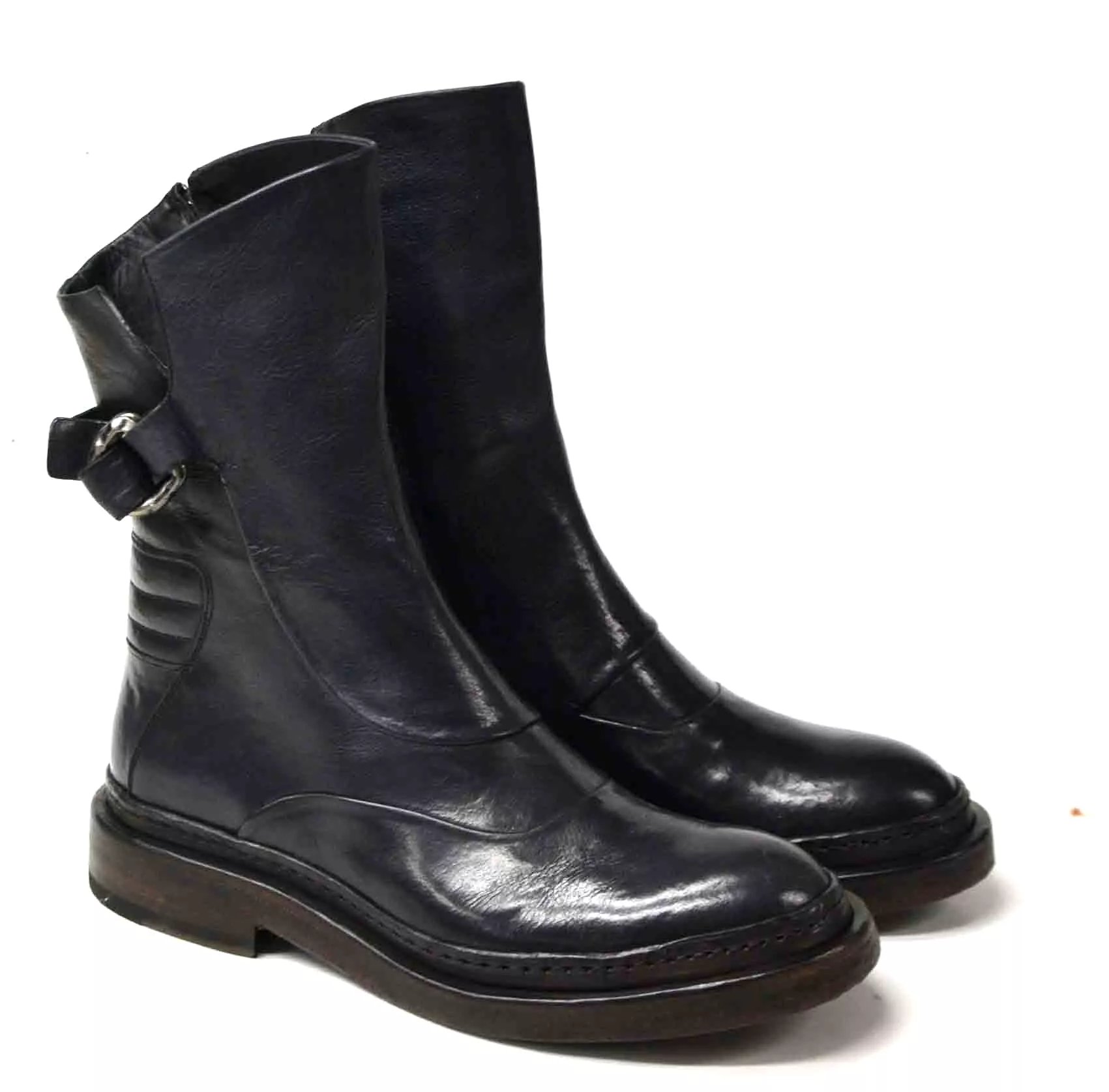 DUCATI zip black biker boots