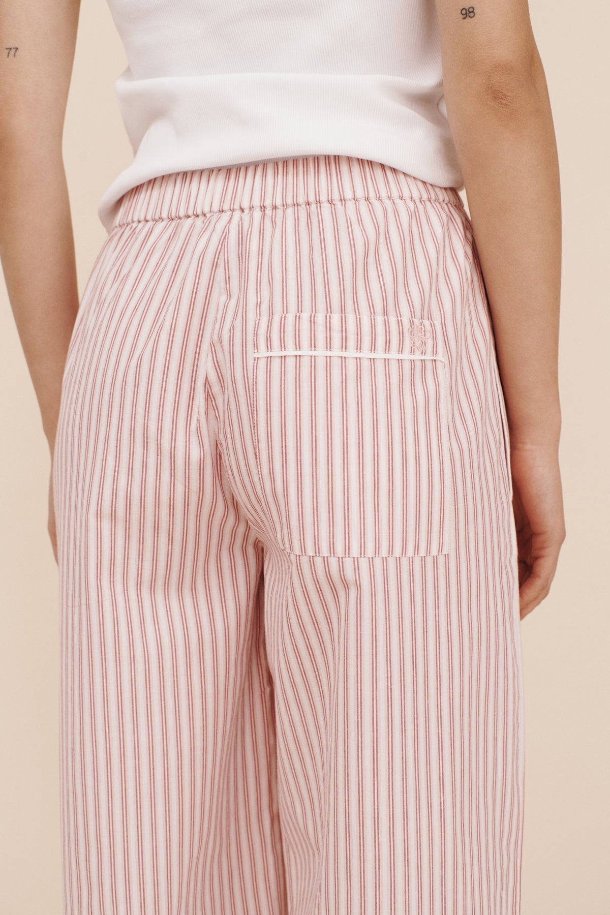 EDIE PANT - STRAWBERRY STRIPE