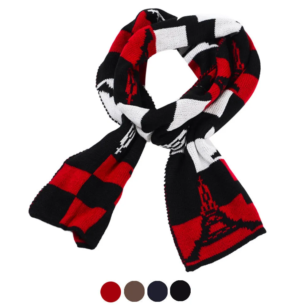 Eiffel Tower Men's Warm Scarf