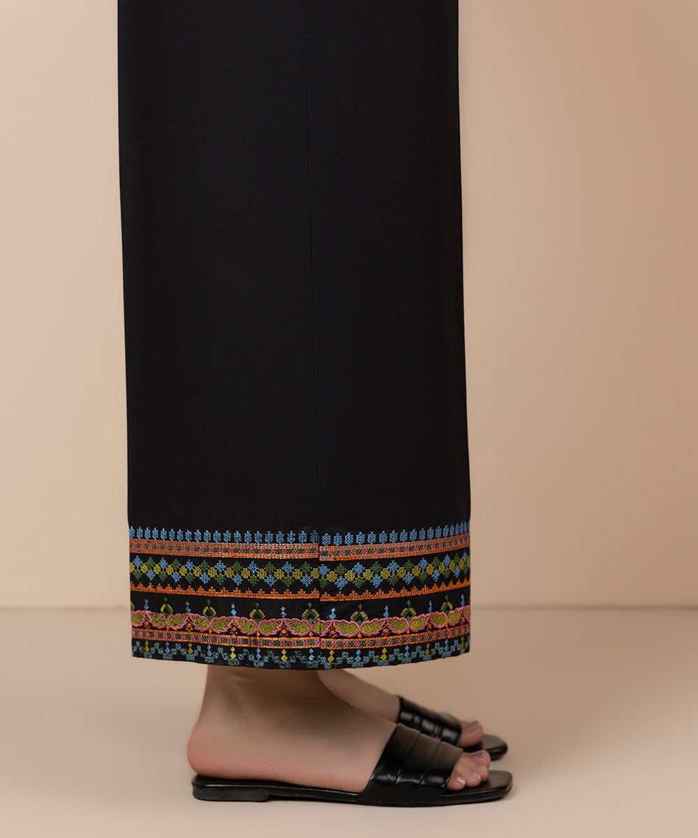 Embroidered Cambric Culottes