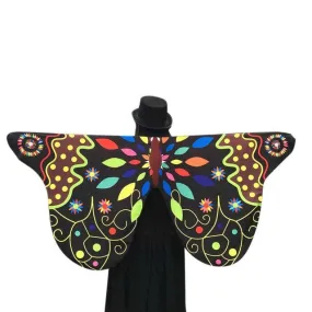 Fahsion Novelty Ladies Colorful Butterfly Print Scarves Soft Beautiful Scarf Women Shawl Pashmina Female 7 Colors 1216# GS