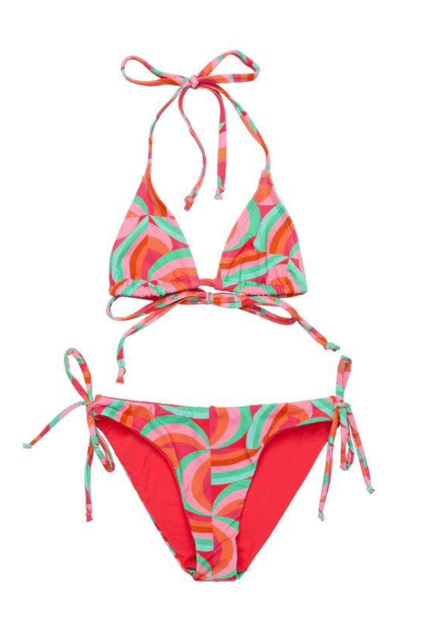 Geo Melon Triangle Bikini