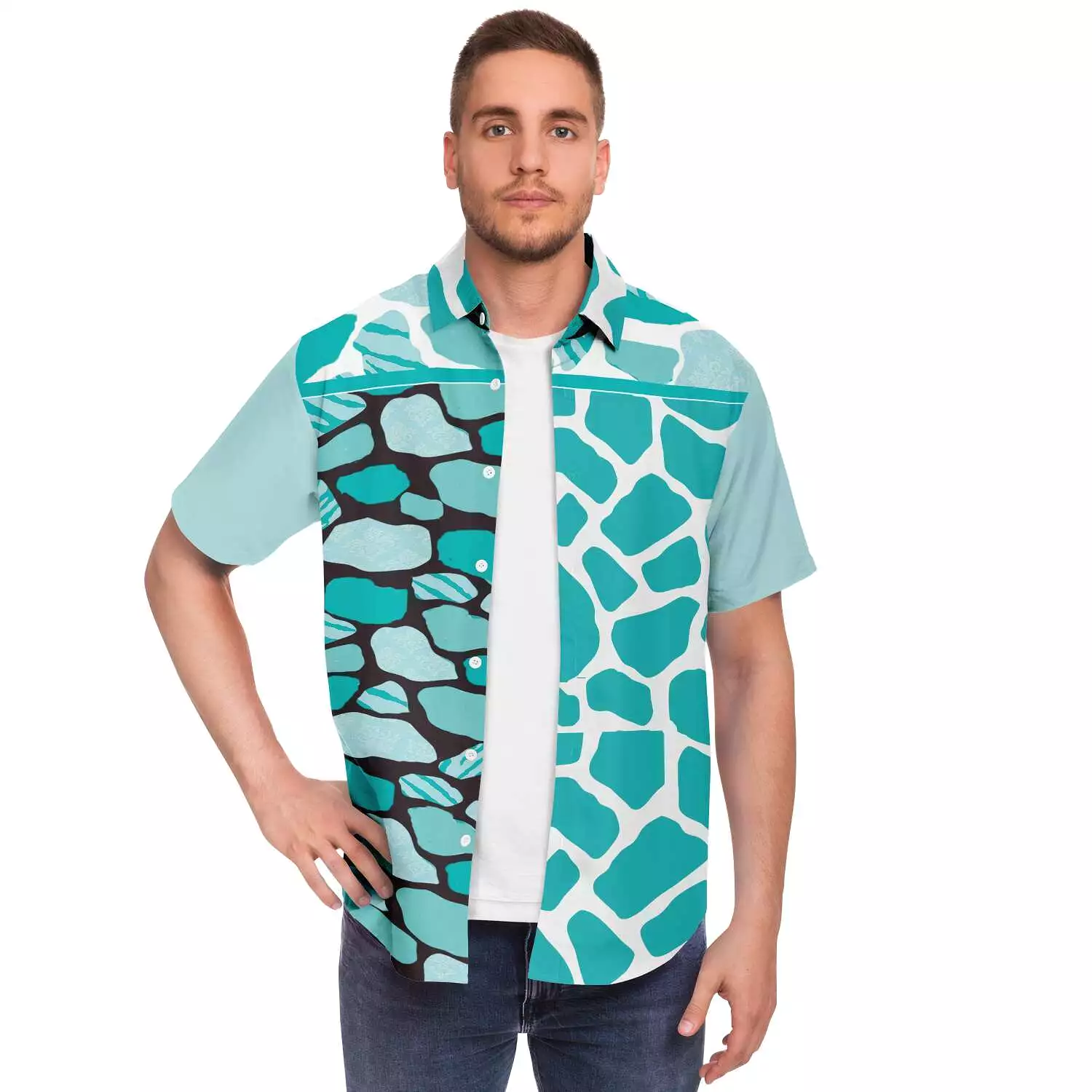 Grand Cayman Short Sleeve Button Down Shirt