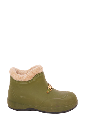 Gucci Green Shearling Boots Size 37