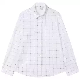 Hugo Boss Boys L/S Dress Shirt w/Pattern_ White J25N64-10B