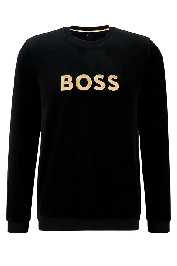 Hugo Boss Velour Sweatshirt Gold