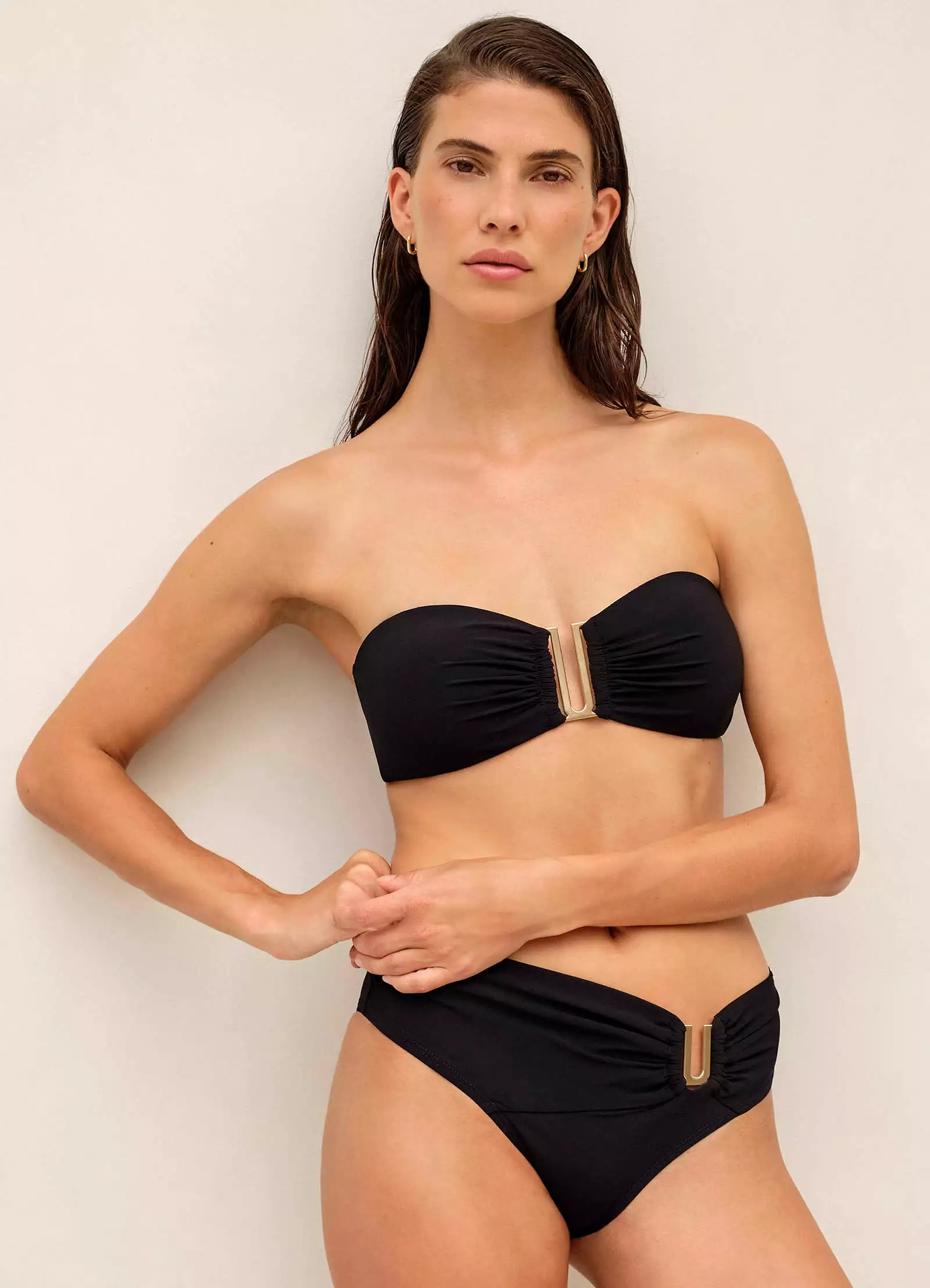 Jetset Bandeau Bikini Top - Black