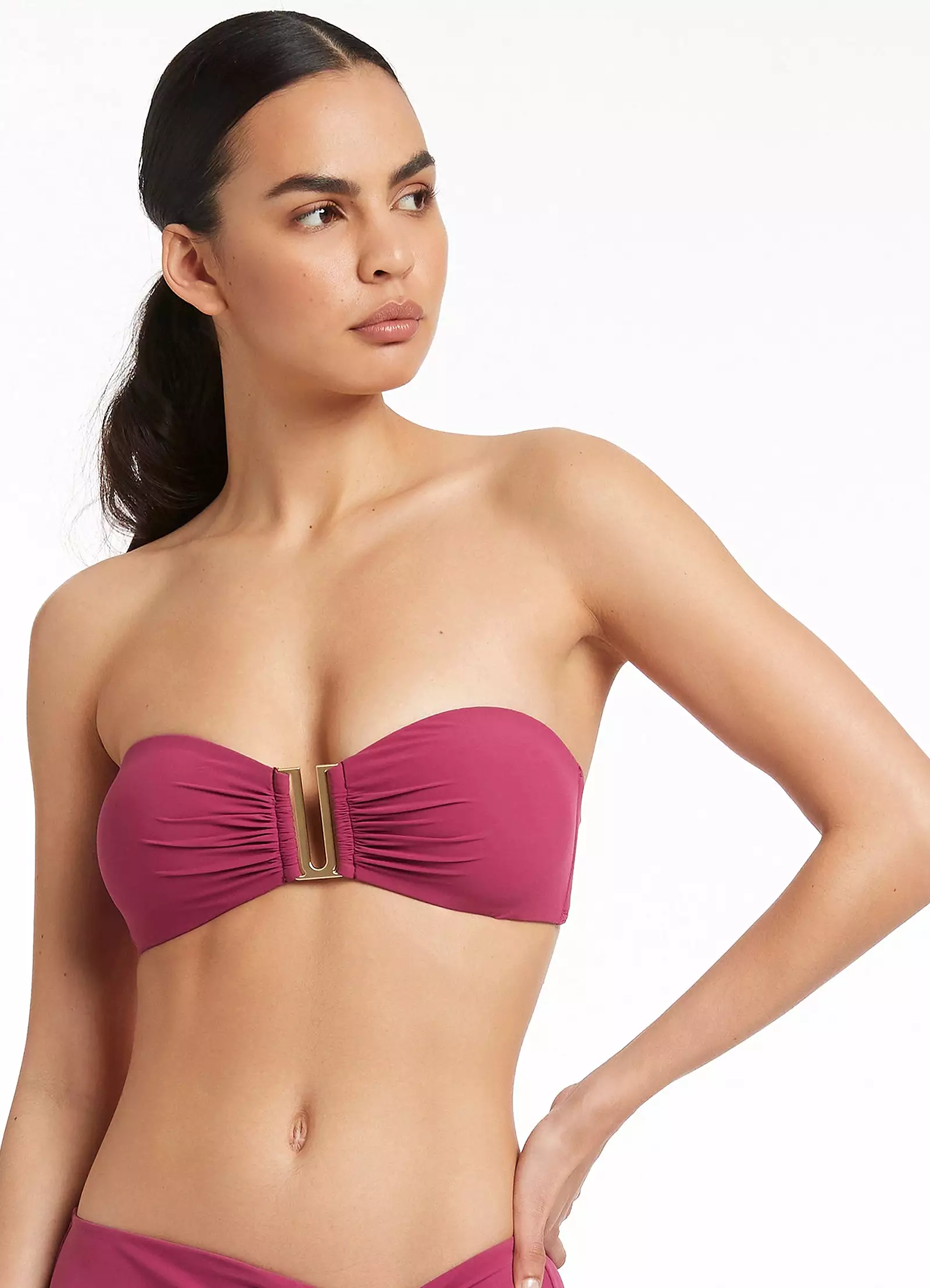 Jetset Bandeau Bikini Top - Orchid