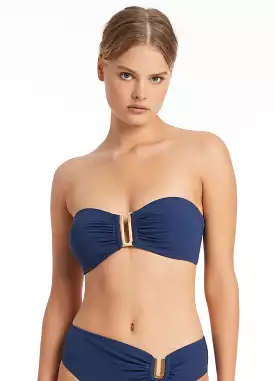 Jetset Bandeau Bikini Top - Pacific Blue