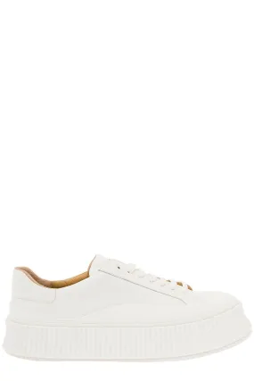 Jil Sander Lace-Up Low-Top Sneakers