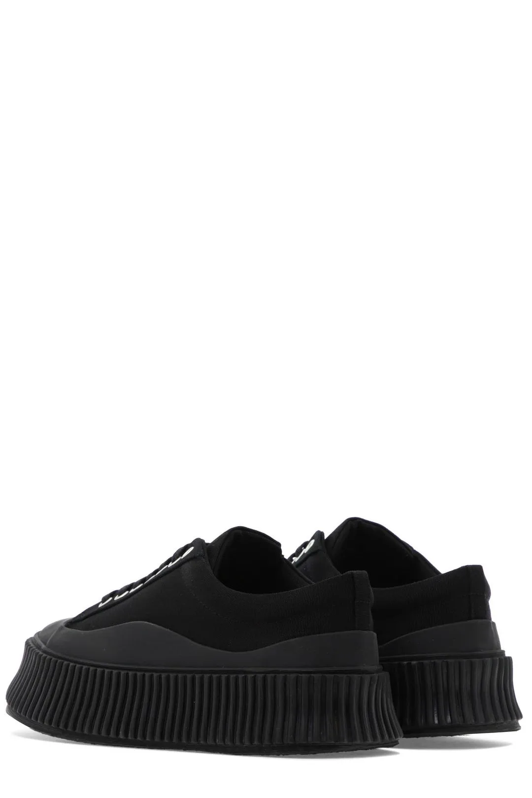 Jil Sander Ribbed Platform Low-Top Sneakers