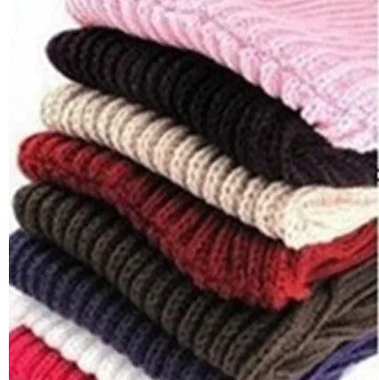 Korean scarf women Warm Knit Neck Circle Wool Blend Cowl Snood Ring Scarves Long Scarf Shawl Wrap SM6