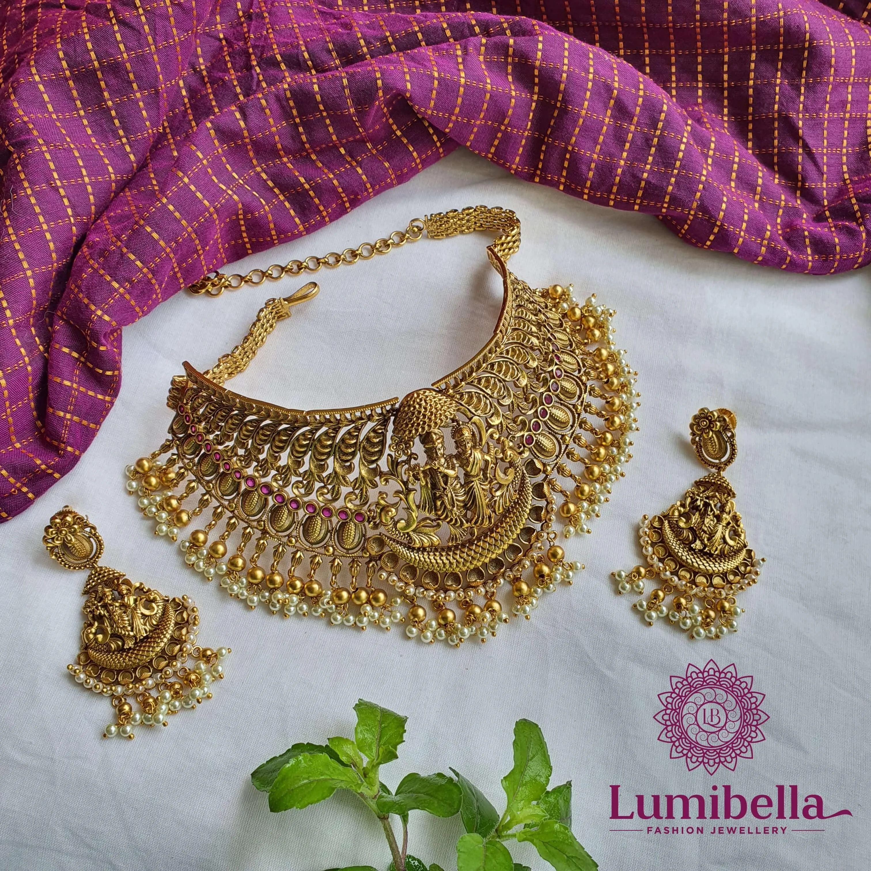 Krishna Chokers Antique Style