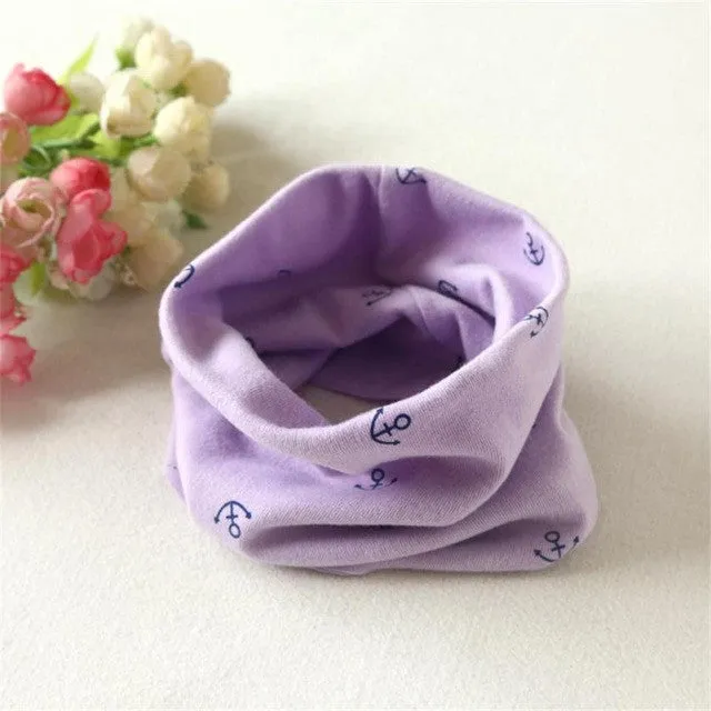 LandFox  Fashion  Boys Girls Collar Baby Scarf Cotton O Ring Neck Scarves GS