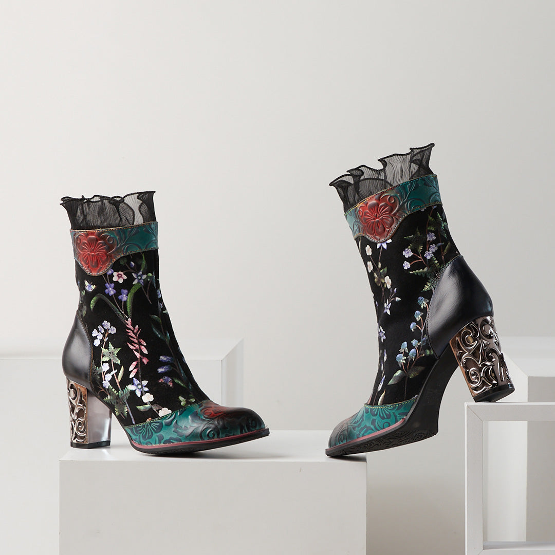 L`ARTISTE GAGA MID-CALF BOOTS