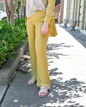 Lemongrass Textured Pants