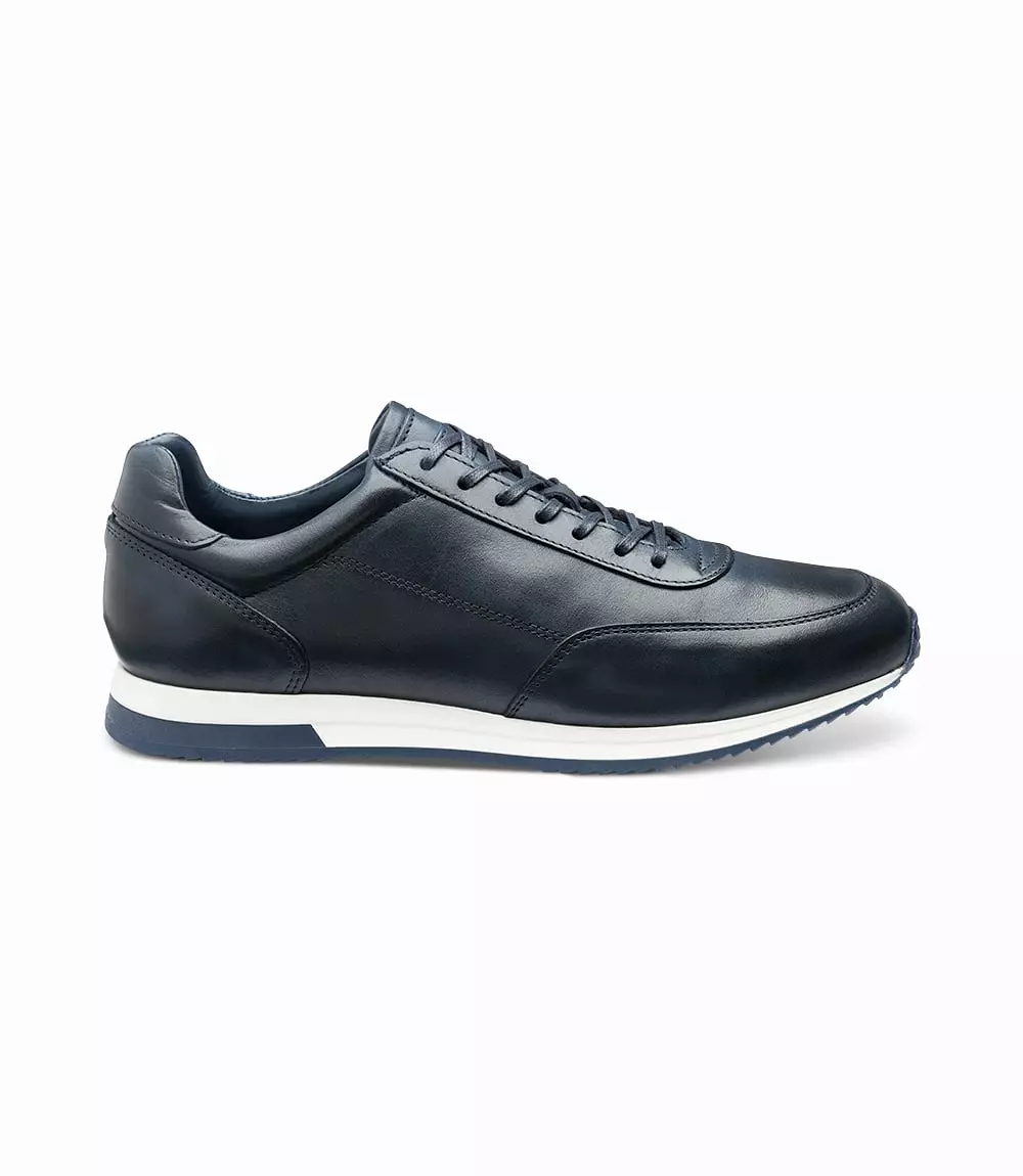 LOAKE  Bannister - Leather Sneakers - Navy