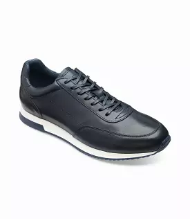 LOAKE  Bannister - Leather Sneakers - Navy