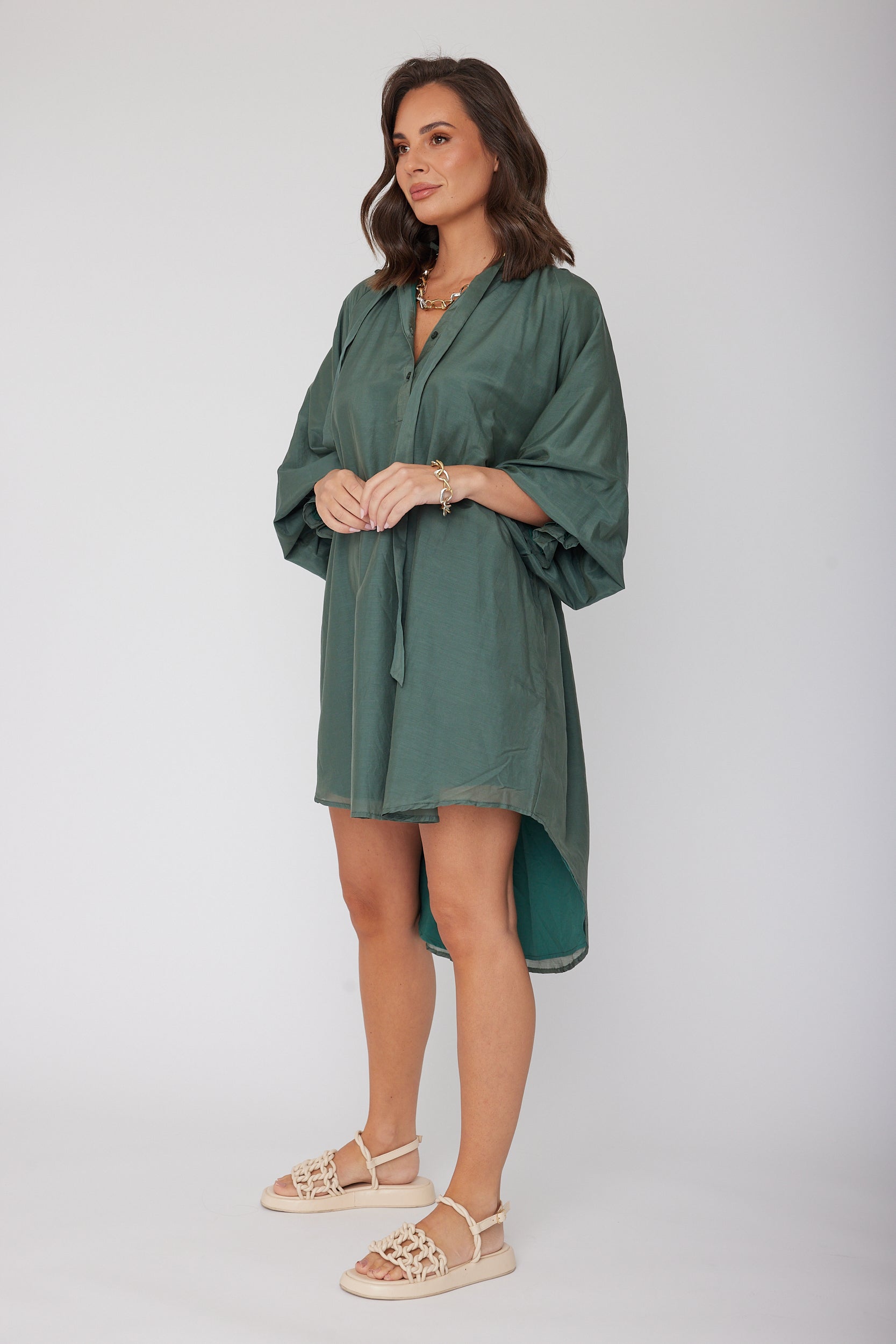 LYCIUM Dress Forest Green