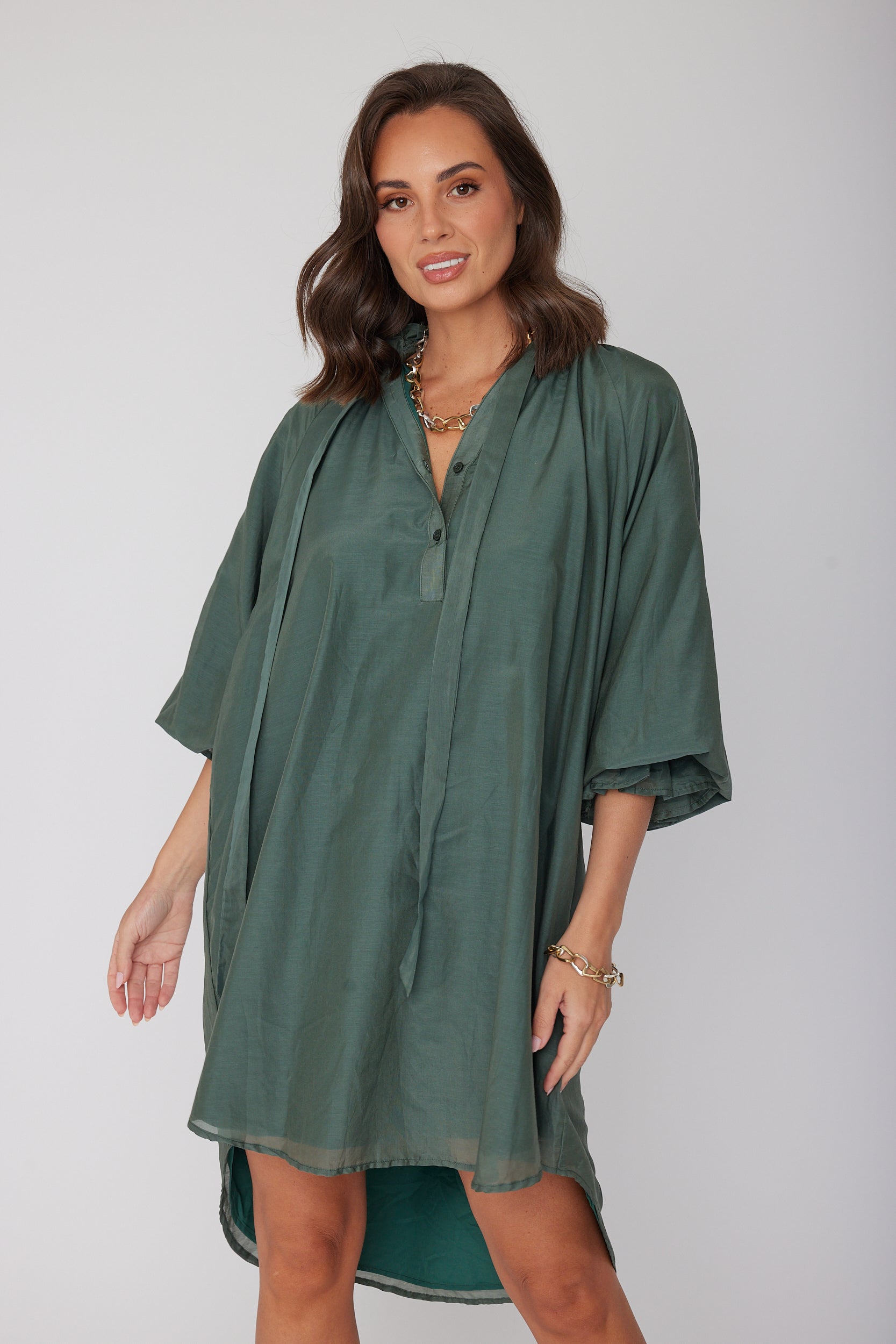 LYCIUM Dress Forest Green