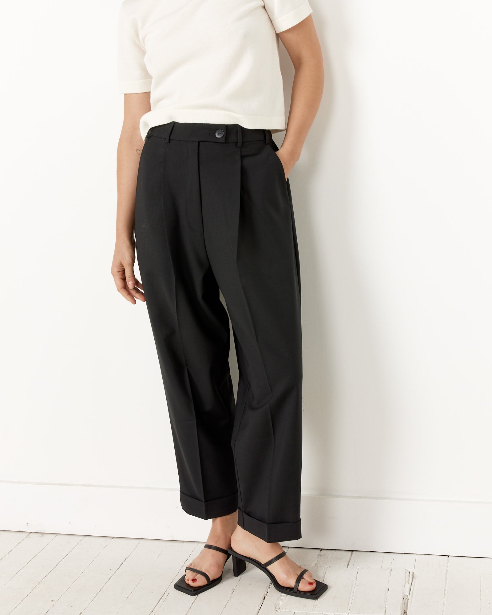 Masculine Tailoring Pant in Black