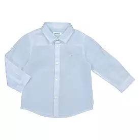 Mayoral Baby Basic  Long Sleeve Dress Shirt _Light Blue 6117-41