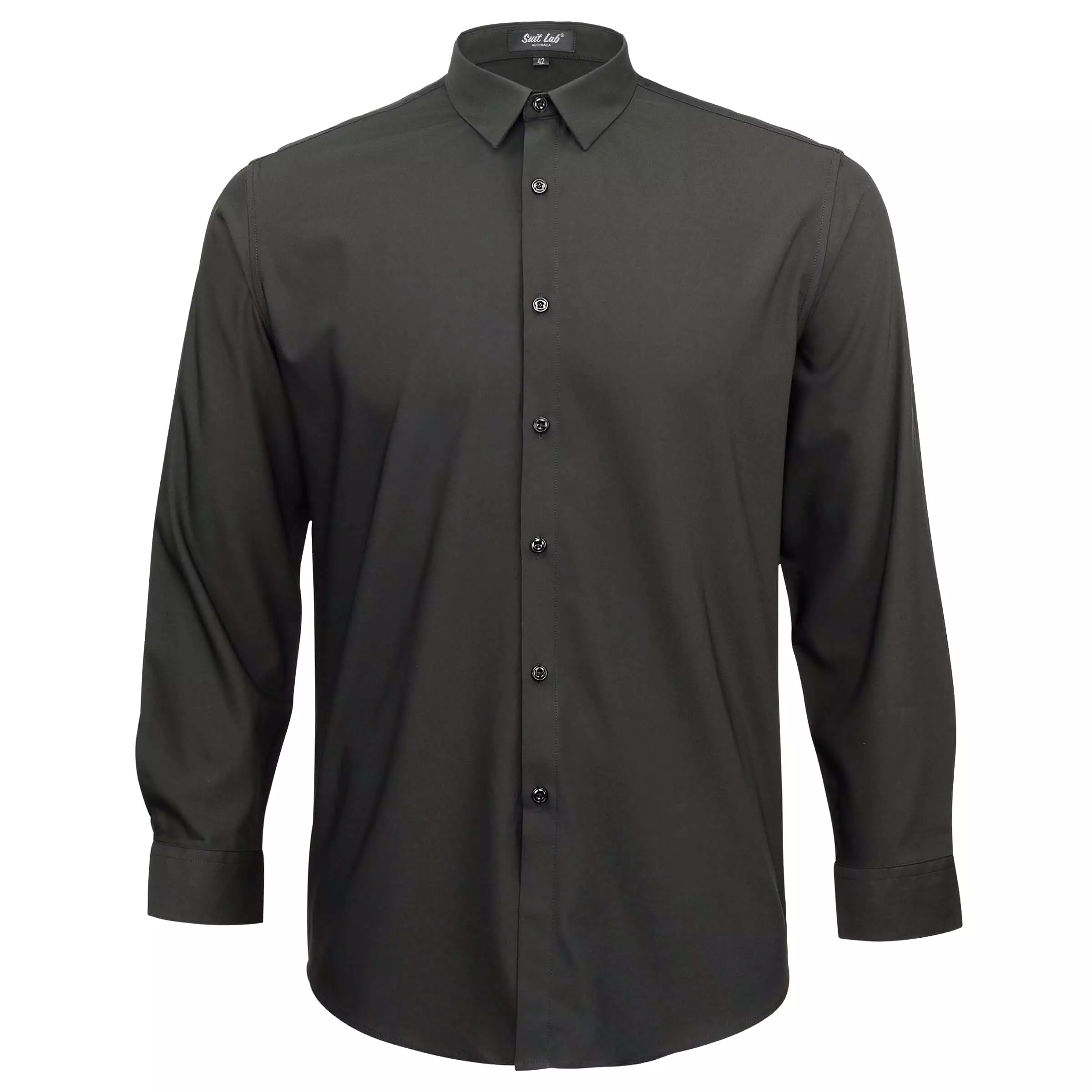 Mens Dress Shirt Black