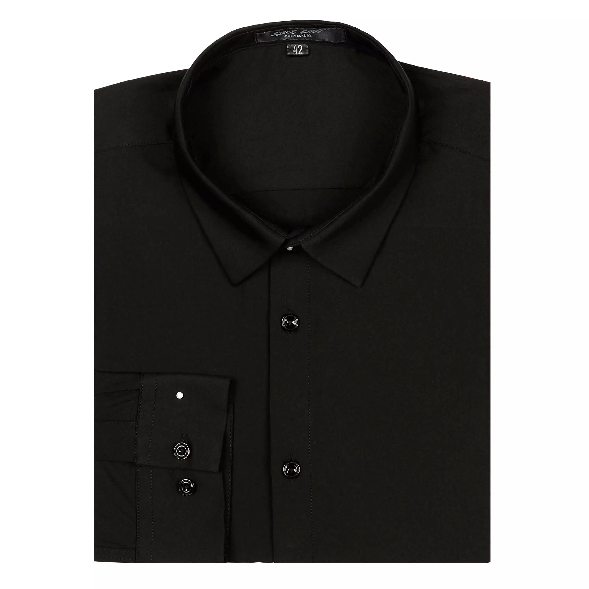 Mens Dress Shirt Black