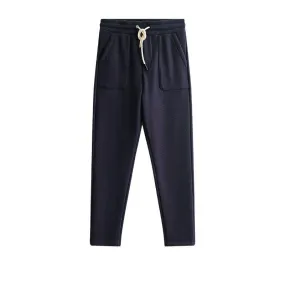 Men's Elastic Mid-Waist Streetwear Knitted Full-Length Casual Pants