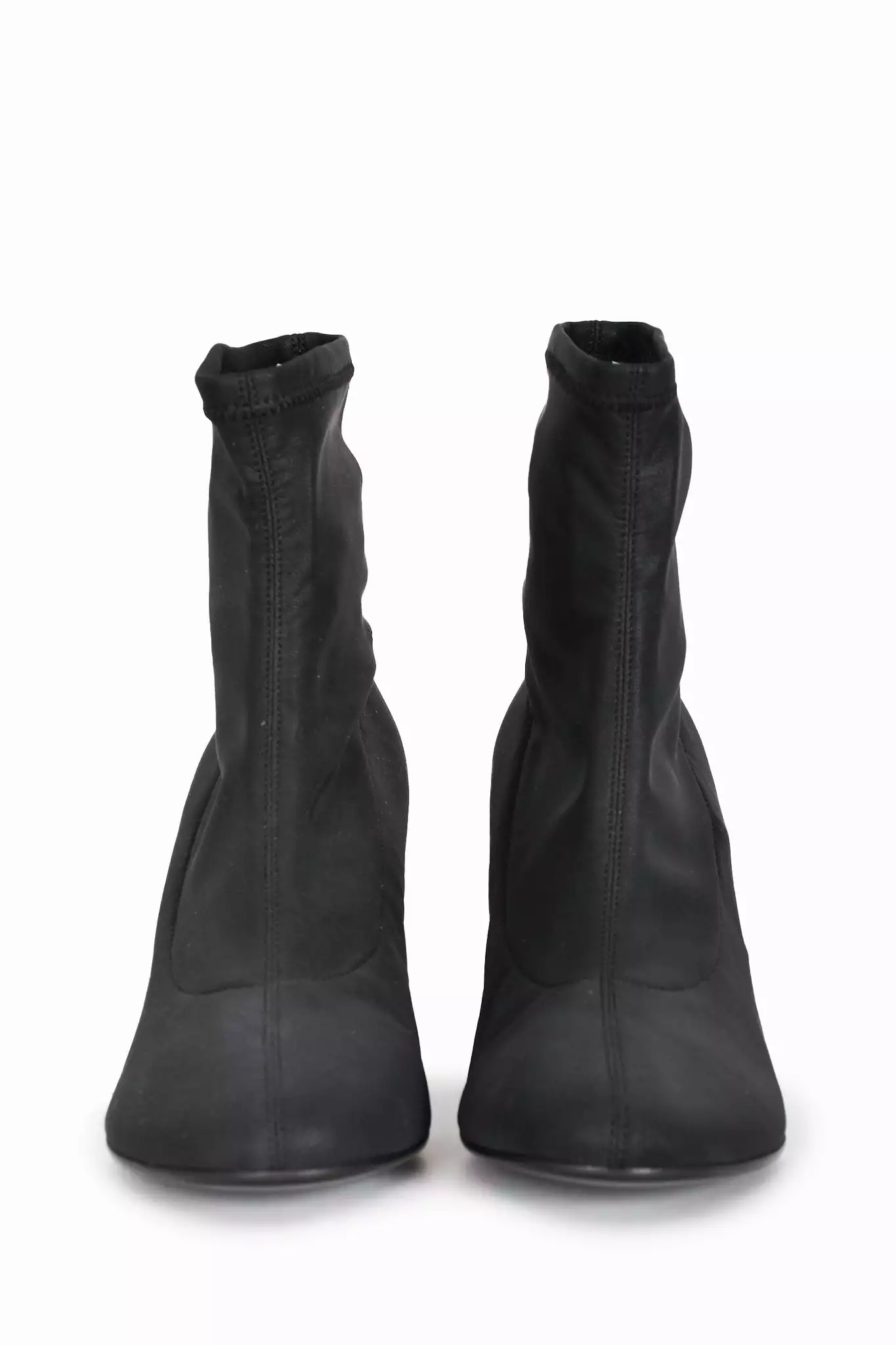 MM6 Maison Margiela Black Stretch Ankle Boots Size 40