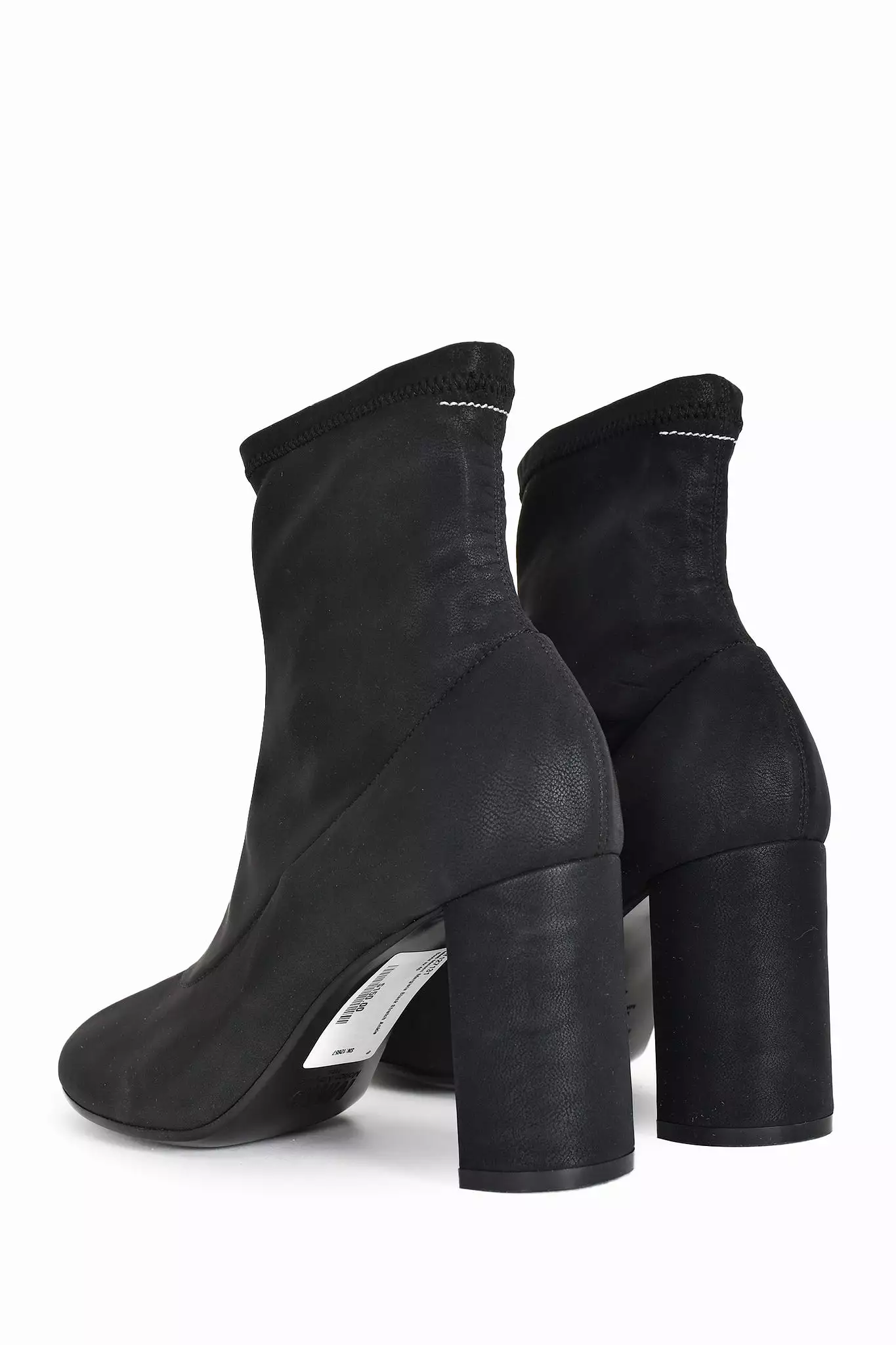 MM6 Maison Margiela Black Stretch Ankle Boots Size 40