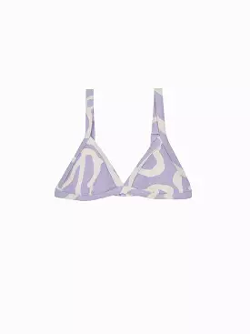 Nacre Pattern Triangle Bikini Top