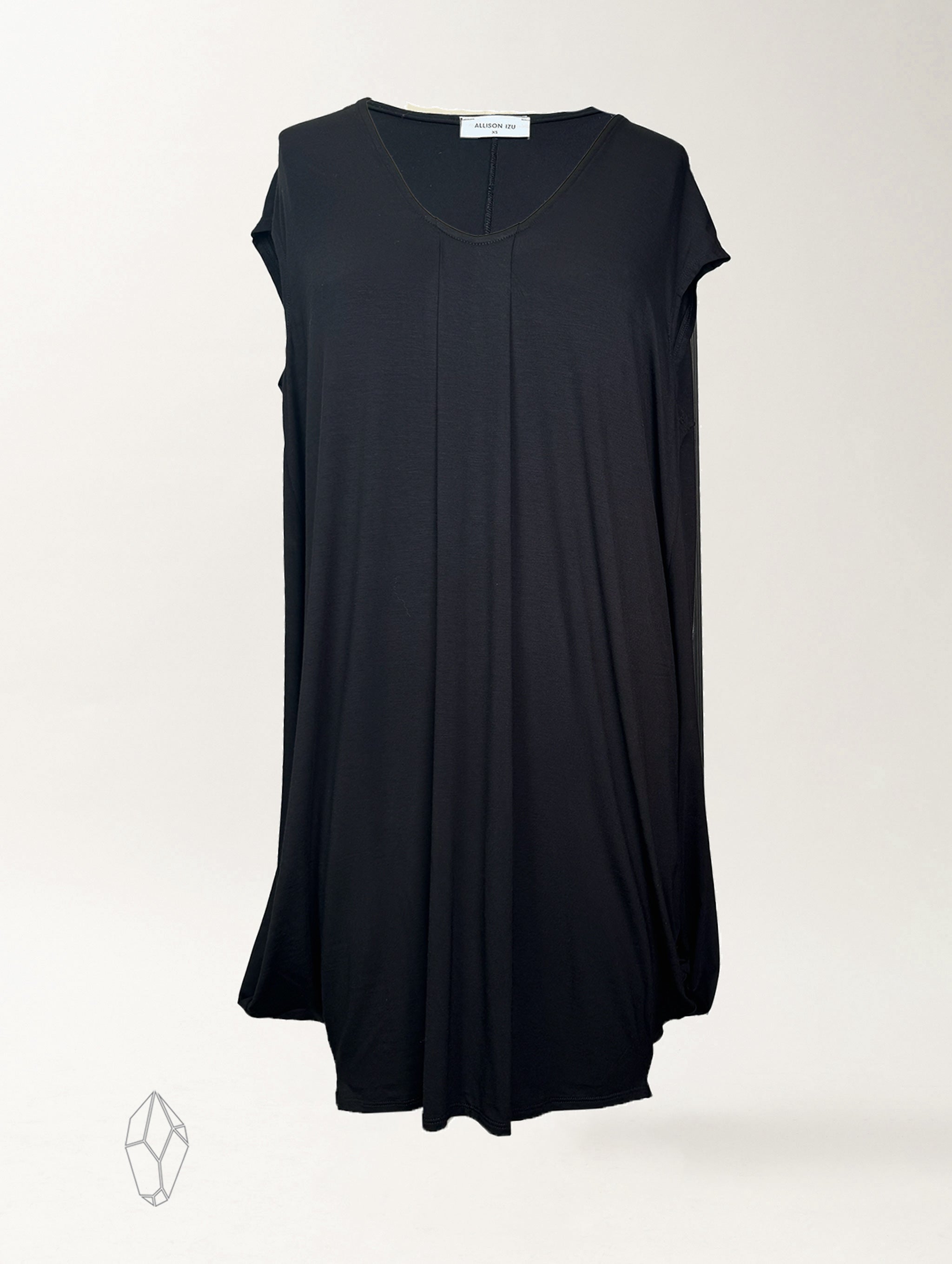 Natasha Dress - Black Rayon Jersey