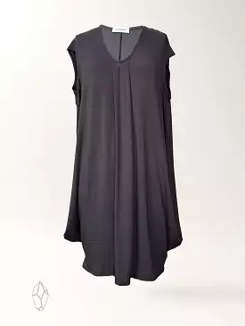 Natasha Dress - Washed Black Rayon Jersey