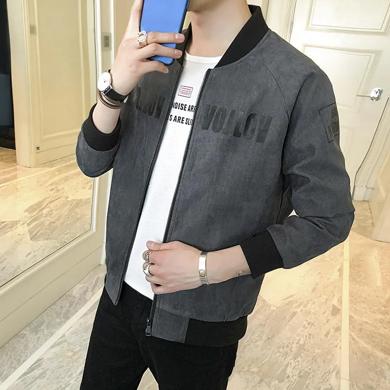 New Suede Slim Fit Bomber Jackets (3 Colors)