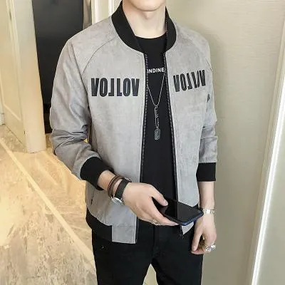 New Suede Slim Fit Bomber Jackets (3 Colors)