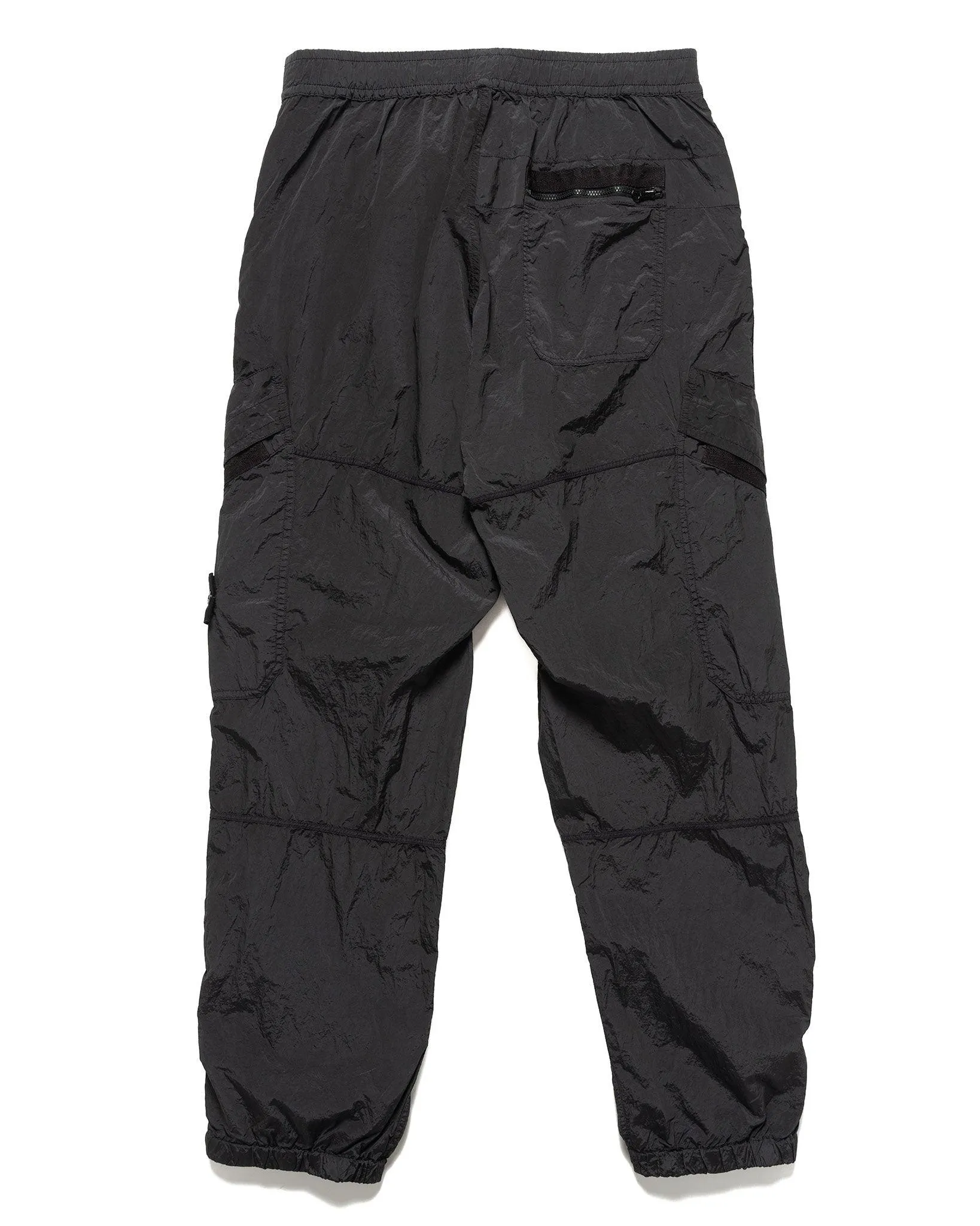 Nylon Metal in Econyl Regenerated Nylon Loose Fit Cargo Pants Charcoal